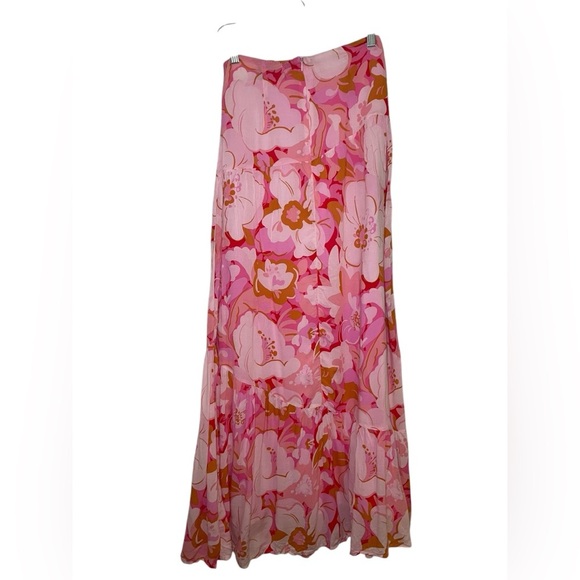 Mink Pink Josie Floral Pink Maxi Skirt Size XS - Picture 5 of 8